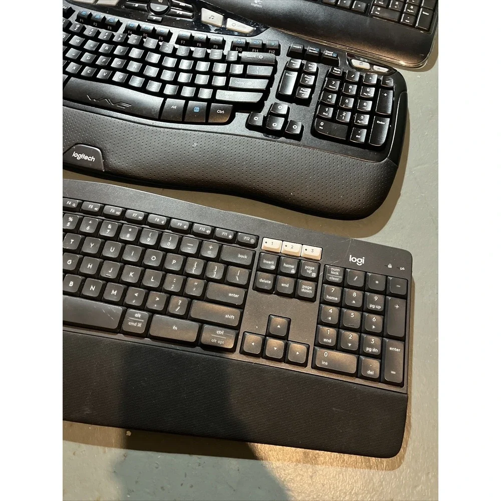 Logitech K850, K520, K330, K540, K530 PC Keyboard BUNDLE ! 5 PIECE CRAZY LOT !